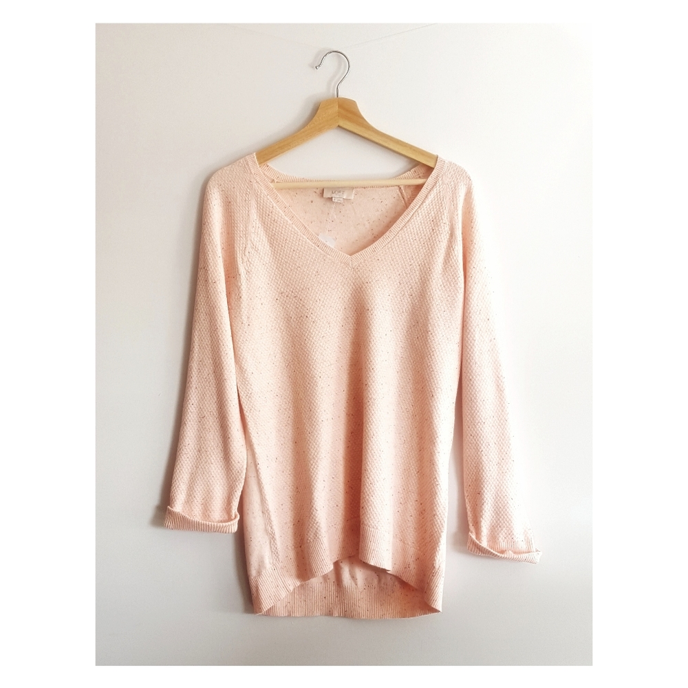 ▪︎Loft▪︎Flecked Stichy Tunic Sweater